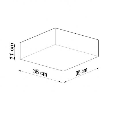 Plafon HORUS 35 biały (SL.0138)